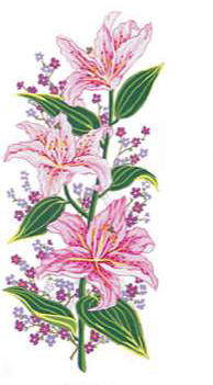 Jarrón con flores.