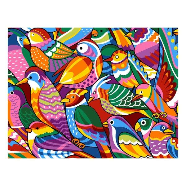 Colored birds