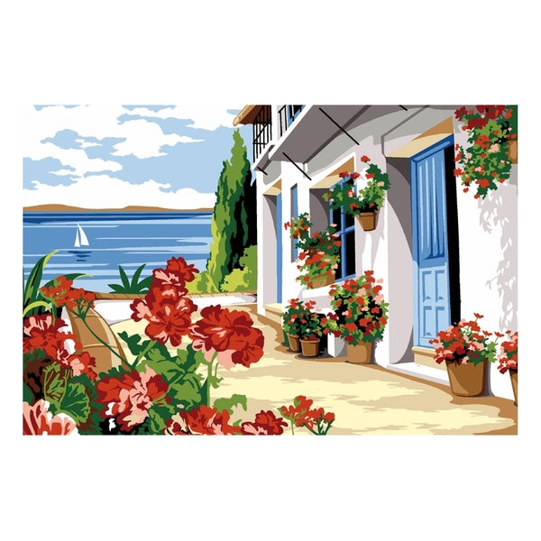 Terrasse fleurie