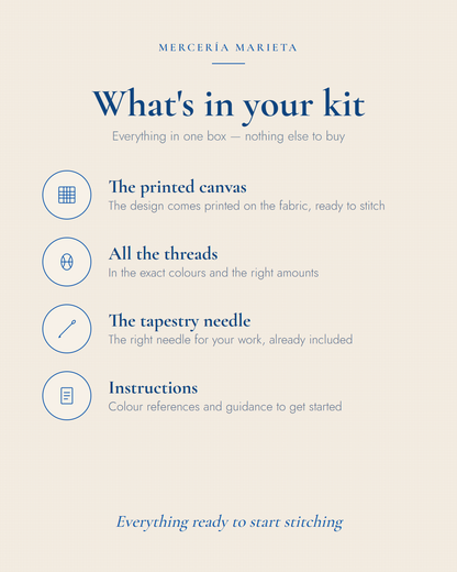 What's in your needlepoint kit - Mercería Marieta