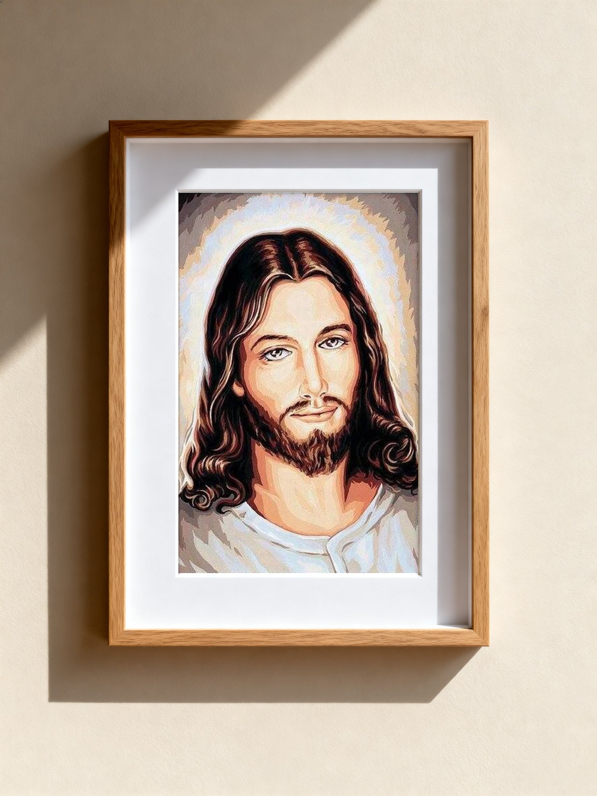 Cuadro de medio punto enmarcado - Jesús - Merceria Marieta