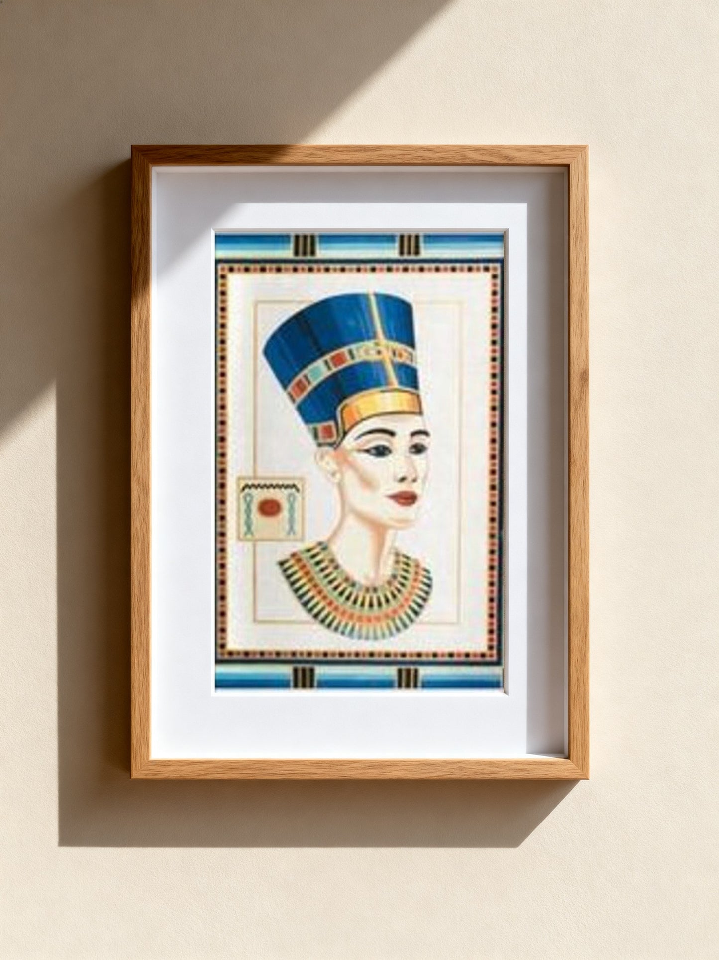 Cuadro de medio punto enmarcado - Nefertiti - Merceria Marieta