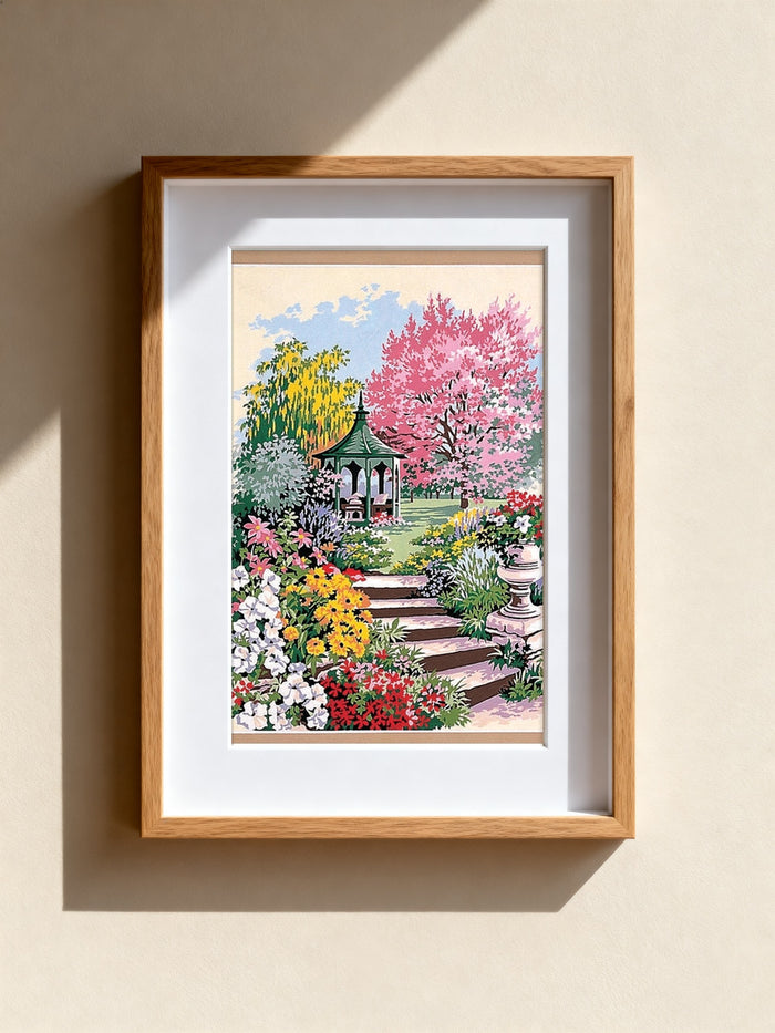 The Gazebo — SEG de Paris Needlepoint Kit, Printed Canvas