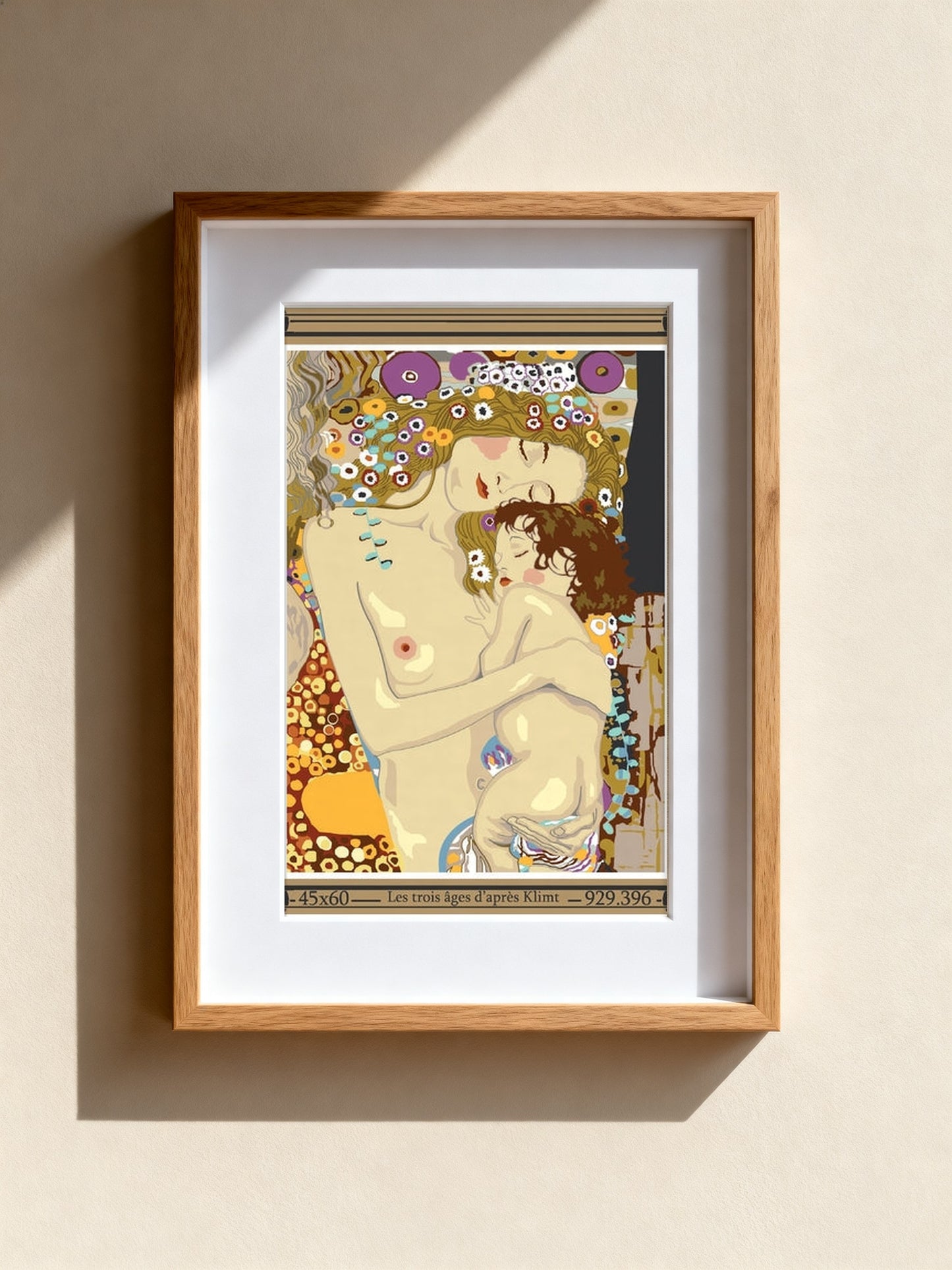 Cuadro de medio punto enmarcado - Les âges de la vie d’après Klimt - Merceria Marieta