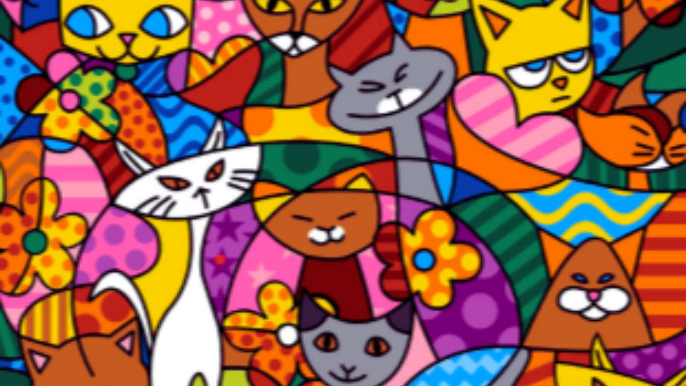 Gatos de colores