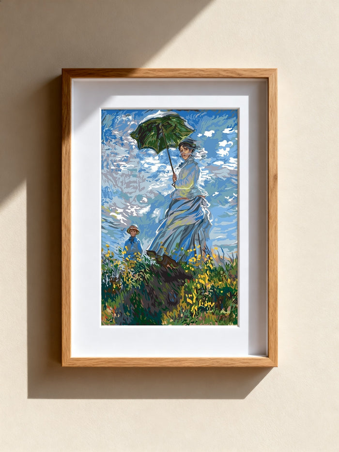 Femme au parapluie