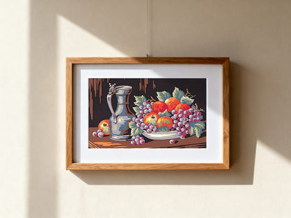 Cuadro de medio punto enmarcado - Nature morte - Merceria Marieta